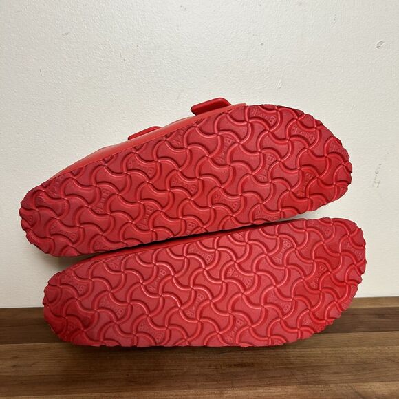 Birkenstock Arizona EVA Foam RED Sandals Size 40 L9 M7 - Picture 7 of 8